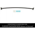 thumbnail image 4 of iDesign Curved Shower Curtain Rod, 41 - 72", Matte Black, 4 of 10