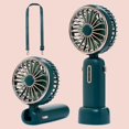 thumbnail image 1 of Handheld Fan Working Time Portable USB Rechargeable Fan with 3 Speeds,4800mAh Battery Operated Mini Desk Fan-Green, 1 of 5
