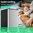 thumbnail image 4 of CALLIEVER 3.2 Cu ft One Door Mini Fridge,Silvery,New, 4 of 9
