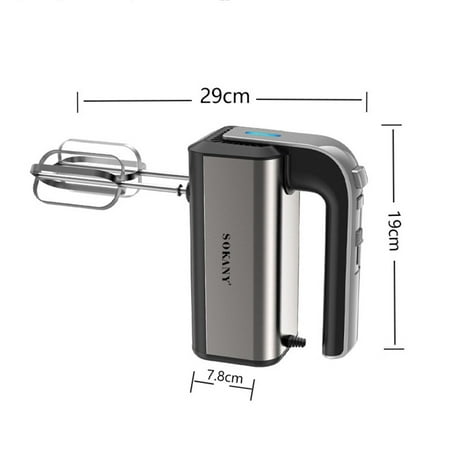 

800W High Power Electric Food Mixer Dough Blender Egg Beater Spiral Whisk Cream Mixer Household Kitchen Cooking Tools Food Mixer Kneader Egg Beater