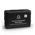 thumbnail image 4 of Mascarillas desechables Litepak negras transpirables, 1000 piezas, 4 of 6