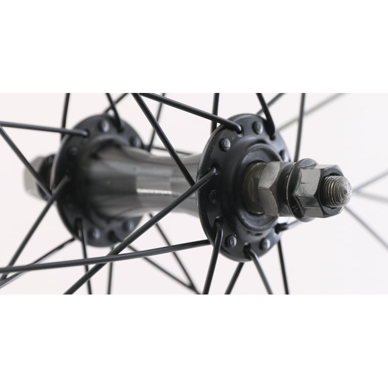 Fit Bike Co BMX Cassette Wheelset - 20 Black Front & Rear Wheel