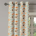 thumbnail image 2 of Ambesonne Fox Grommet Curtain, Funny Garden, 50" x 96", Turquoise Orange Brown, 2 of 6