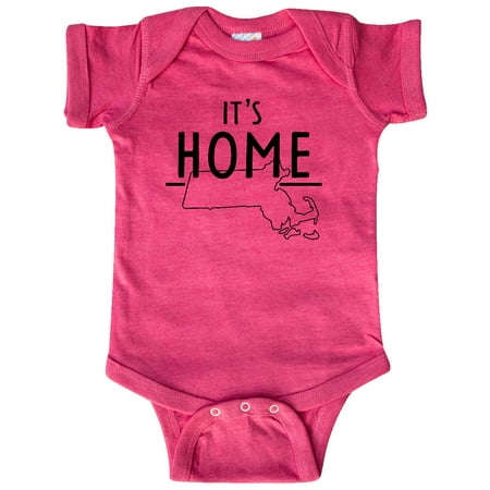 

Inktastic It s Home- State of Massachusetts Outline Gift Baby Boy or Baby Girl Bodysuit