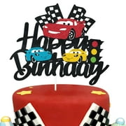 1 PCS Cars Birthday Party Supplies, Cars Cake Decorations for Birthday Party Decorations Theme Birthday Party Supplies