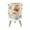 Color 2, variant on Small Trash Can with Lid Colorful Ocean Themed Fish Shells Seaweed 1.8 Gallon Dog Proof Trash Can Round Garbage Can Waste Bin Wastebasket for Bathroom Bedroom Living Room