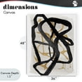 thumbnail image 4 of Stupell Industries Contemporary Expressive Hindsight in Black Canvas Art, 36 x 48, by Lucille Price, 4 of 8