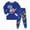 A86-Blue, variant on Girls and Boys Pajama Set Long Sleeve Kids Casual Cute Pattern Sets Kids Sleepwear 6-12 Months 12-24 Months 2T 3T 4T 5T 6T 7T Children Pink,3-4 Years