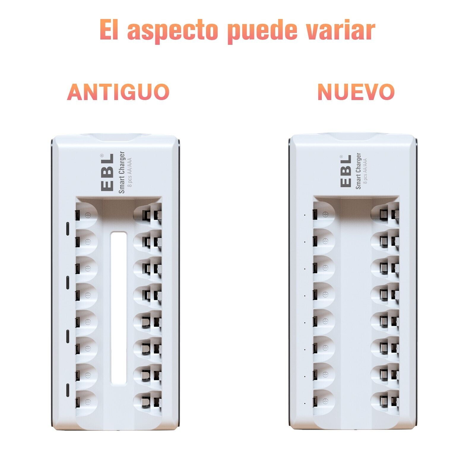 EBL 8 Slot Individual LED Battery Charger for AA AAA Rechargeable Batteries