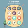 thumbnail image 3 of Music Telephone Toy, 12 Keys Kids Telephone Toy Early Learning Simulated Clear Sound Quality Language Study  for Indoor, 3 of 7