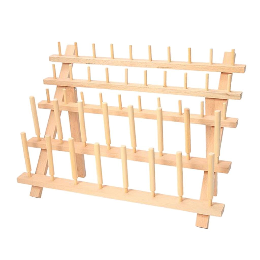 Wooden Thread Rack Holder - 46 Spool Skeins Stand, Thread Organiser, 30cm x 40cm