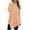 Orange, variant on Women Tunic Tops Turtleneck Long Sleeve Solid Color Irregular Hem Blouse Shirts