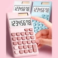 thumbnail image 3 of Tignapoo KK-320 Dual Power Solar Calculator with 8-Digit Display, Concave Buttons, and AG10 Battery in White, Pink, or Sky Blue, 3 of 6