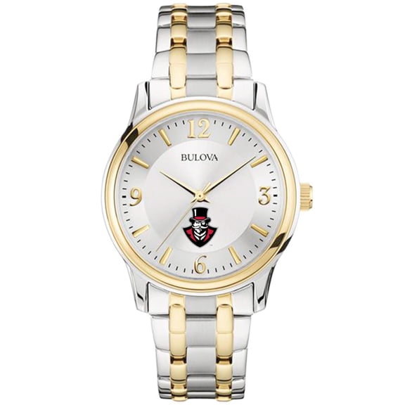 Men's Bulova  Silver/Gold Austin Peay State Governors Two-Tone Stainless Steel Watch