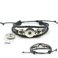thumbnail image 2 of Punk Alloy Leather Bracelet for Anime Braided Rope Bracelet Bangle, 2 of 3