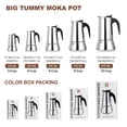 thumbnail image 2 of Cafetera Espresso Stovetop DITOSH para 4 tazas, 200 ml, acero inoxidable, 2 of 9