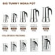 thumbnail image 2 of Cafetera Espresso Stovetop DITOSH para 4 tazas, 200 ml, acero inoxidable, 2 of 9