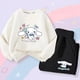 thumbnail image 3 of Cinnamoroll-Ropa deportiva Kawaii Anime Sanrio para niños, Conjunto de sudadera informal, pantalones de 2 piezas, ropa de dibujos animados para niñas lindas, otoño, 3 of 3