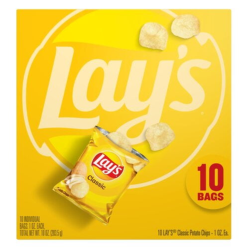 Lay's Classic Box 10 Count 10 oz