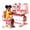 Pink #1, variant on Floseru Kid Functional Desk and Chair Set, Height Adjustable Ergonomic Kids Art Table and Chair with Tiltable Desktop, Storage Drawer, Bookshelf, Hand-Cranked Lift, Desk for Kids Bedroom 6-12