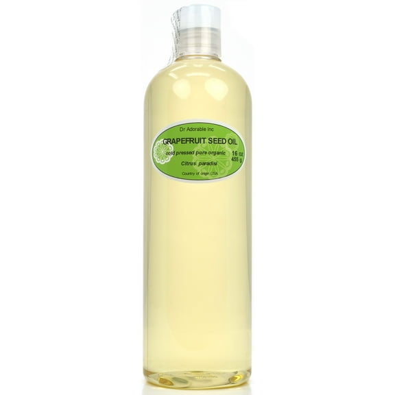 Dr Adorable - 16 oz - Grapefruit Seed Oil - 100% Pure Organic Cold Pressed Natural Hair Skin Care Anti Aging