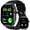 Black Watch + Black Strap, variant on 01-Inch HD Outdoor Sports Smartwatch with AMOLED Touchscreen, Call Function, Sleep Monitor, Music Control, 123 Modes, Pedometer, Message Alerts, Christmas Gift
