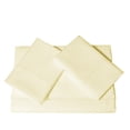 thumbnail image 1 of Tribeca Living 800 Thread Count Egyptian Cotton Sateen Extra Deep Pocket Sheet Set, King, Ivory, 1 of 4