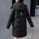 thumbnail image 4 of Chaquetas y abrigos casuales con capucha de manga larga para mujer, cárdigan de invierno de manga larga con bolsillo, chaqueta con capucha cálida, cremallera, blusa lisa con parte superior gruesa, abr, 4 of 8