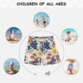 thumbnail image 6 of FORMRS Boys Swim Trunks Quick Dry Mesh Liner Boardshorts Sizes XS-XL, Red Japanese Floral Pattern, 6 of 7