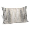 thumbnail image 2 of Gray Wooden Queen Size Pillow Cover, Pillowcase Protectors with Zipper, Breathable Decorative Throw Pillow Case Cover, Farmhouse Brown Vintage Distressed Pillow Shams for Couch Sofa 20x30Inch, 2 of 9