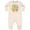 Natural Heather, variant on Inktastic First Birthday Safari Jungle Animals Baby Fleece Romper