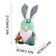 thumbnail image 2 of Artículos de liquidación de ahorros de verano ¡Ofertas para el hogar! Ofertas del día de Pascua de Zeceouar ¡Decons de Pascua! Linda pareja de conejos de pie Muñeca enana sin rostro de zanahoria, 2 of 6