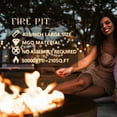 thumbnail image 4 of COSIEST MGO Outdoor Propane Fire Pit Table with Wind Guard, Transparent Gray Fire Glass, Waterproof Cover for Garden, Backyard, 4 of 8