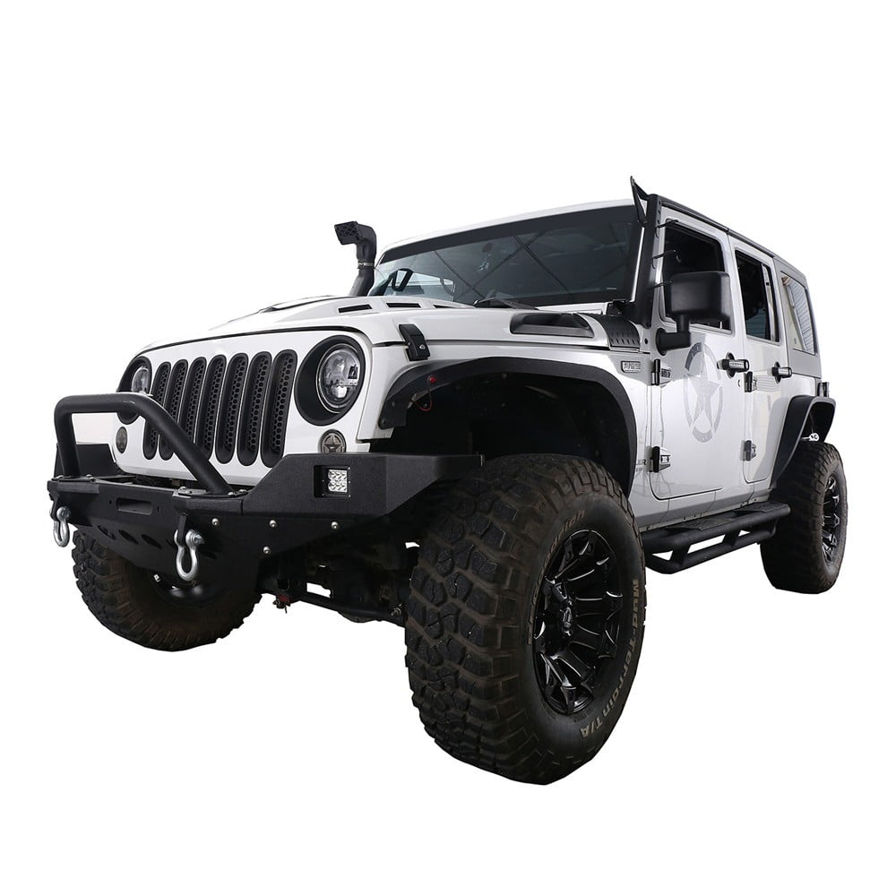 Matte Black Headlight Bezel Cover Insert Trim Guards For Jeep Wrangler JK 07-15