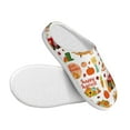 thumbnail image 3 of Goofa Fall Farm Pumpkin Print Womens Mens Cotton Lightweight House Slippers , Washable Home Slippers,Indoor Comfy Bedroom Cozy Slippers-35/36, 3 of 7