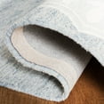 thumbnail image 6 of SAFAVIEH Micro-Loop Mira Geometric Floral Wool Runner Rug, Blue/Ivory, 2'3" x 7', 6 of 6