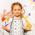 thumbnail image 2 of Princess Castle Pattern Kids Aprons for Girls and Boys,Adjustable Neck Strap Toddler Aprons for Kids Cooking Baking, 2 of 6