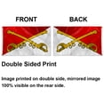 thumbnail image 4 of 2but CAVALRY BRANCH DIAGONAL flag CAV US Army Military Flags Polyester 3x5 FT Indoor Outdoor Banner, 4 of 4