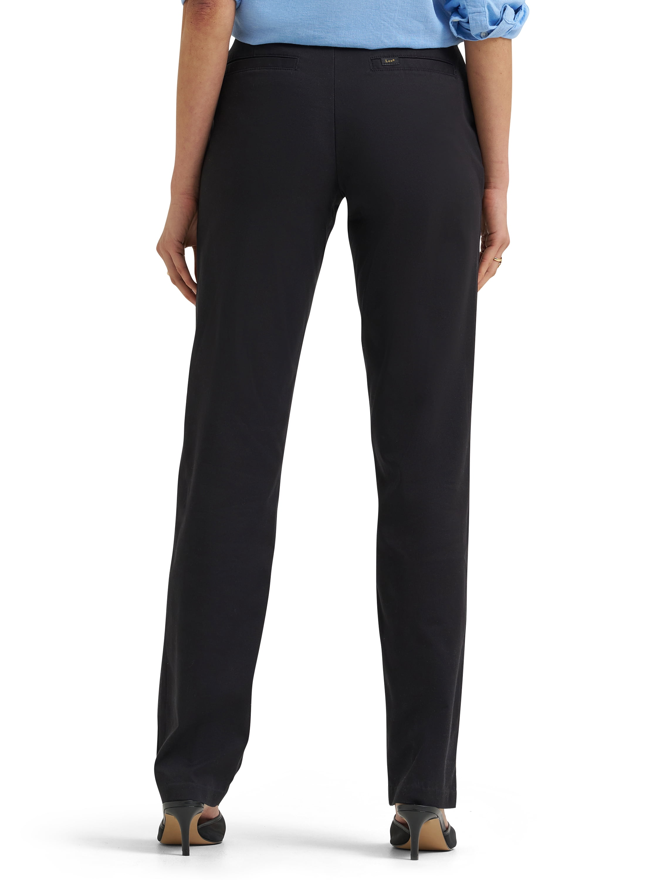 Lee® Women's Comfort Waist Woven Straight Leg Pants
