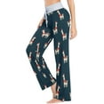 thumbnail image 3 of FREEAMG Trendy Floral Pattern Womens Comfy Drawstring Lounge Pajama Pants Sleepwear Bottom, 3 of 6