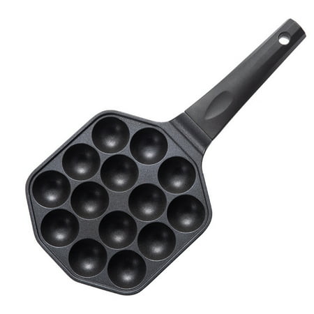 

Cooking Aluminum Alloy 14 Holes Baking Mold Easy Clean Non Stick Takoyaki Pan