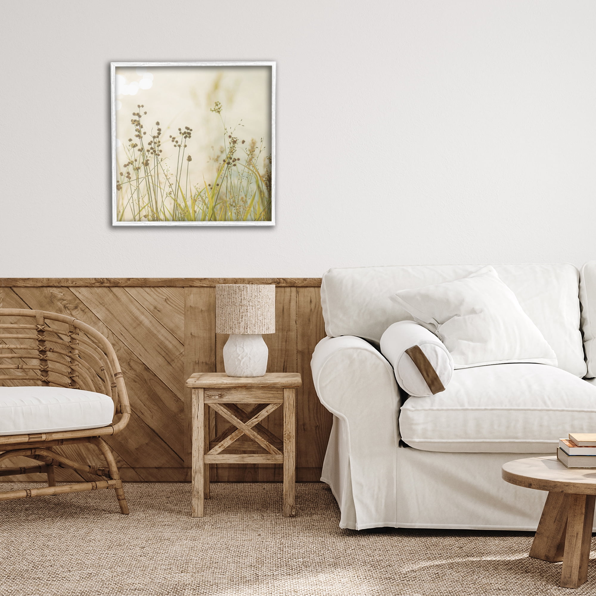 Stupell Industries Country Afternoon Walk White Framed Giclee Art, design by Erin Marie