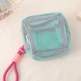 thumbnail image 1 of Small Capacity Key Bags Transparent Cosmetic Bag Square Mesh Storage Pouch Mini Zipper Coin Purse Mini Wash Bag Stationery Case, 1 of 7
