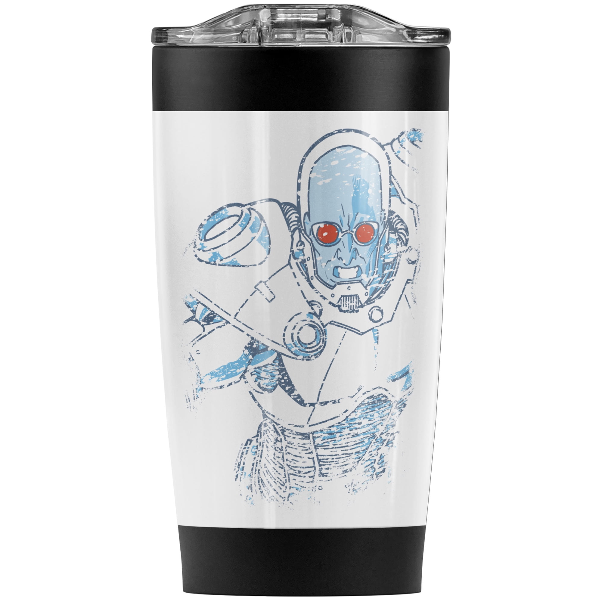 Batman Snowblind Freeze Stainless Steel Tumbler 20 oz Coffee Travel Mug/Cup, Vacuum Insulated & Double Wall with Leakproof Sliding Lid | Great for Hot Drinks and Cold Beverages