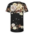 thumbnail image 5 of Women Tops under $5! Cagogo Summer Tops for Women Plus Size Trendy Boho Floral Print Tunic Shirts Short Sleeve Button V Neck Tshirt Loose Dressy Casual Henley Blouse, 5 of 5