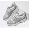 thumbnail image 5 of LUCKY STEP Chunky Fashion Mesh Sneakers Casual Running Walking Shoes,Grey,Womens, 5 of 10