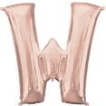 thumbnail image 1 of 37 in. Letter W Rose Gold Balloon, 1 of 1