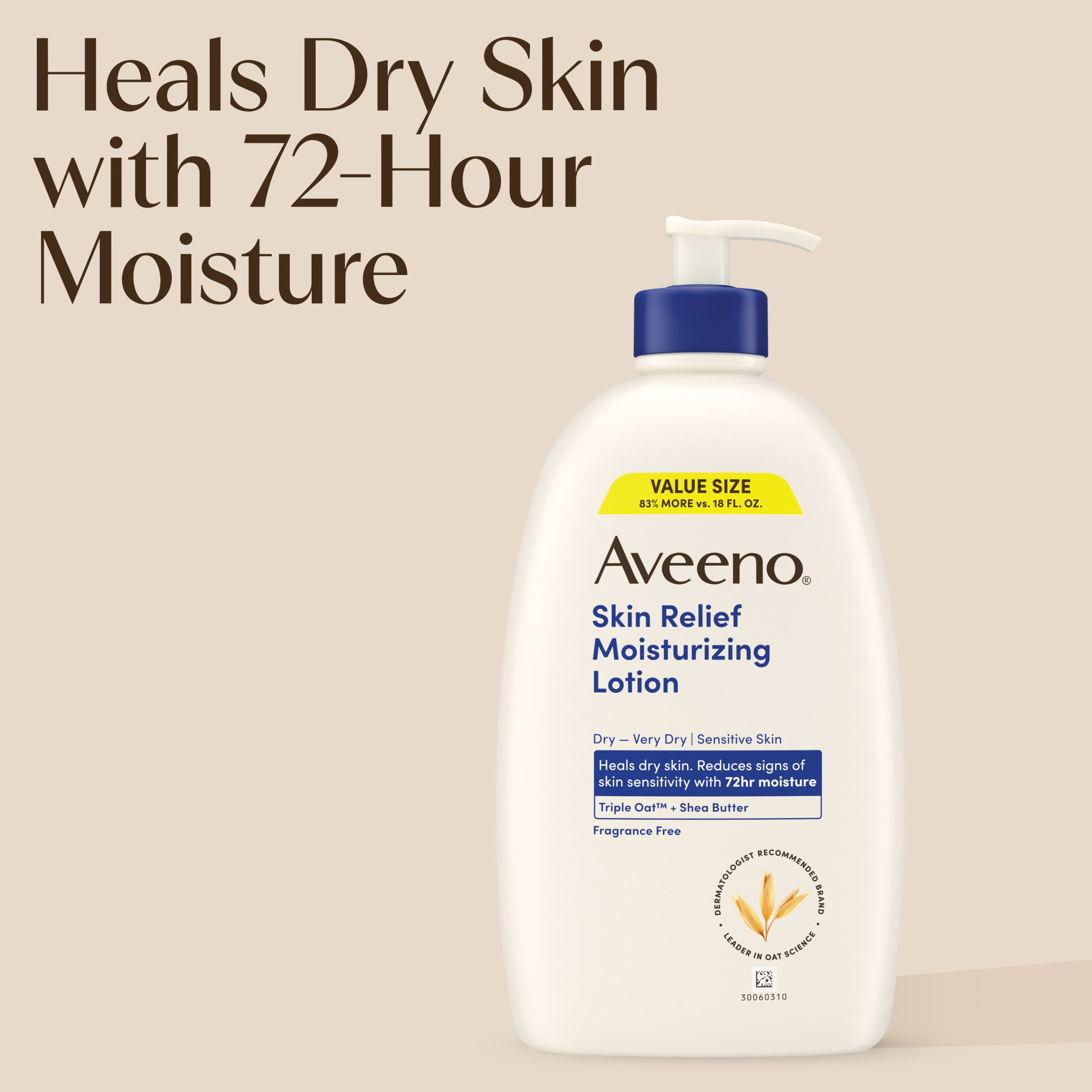 Aveeno Skin Relief Moisturizing Body Lotion, Value Size, 33 Fl oz
