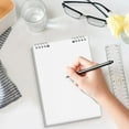 thumbnail image 3 of WFDC Top Spiral Notebook 8.3x5.6 Steno Notebook Top Spiral Notebook 60 Pages Top Bound Spiral Notebook Cover Inner Pocket,Spiral Notebook for Work Office Gift,A5 - Grid Paper - Clear, 3 of 5