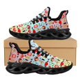 thumbnail image 1 of Zapatos de enfermera de moda para mujer, zapatillas planas informales con estampado de enfermera en degradado, con cordones, ligeros y transpirables, 1 of 6